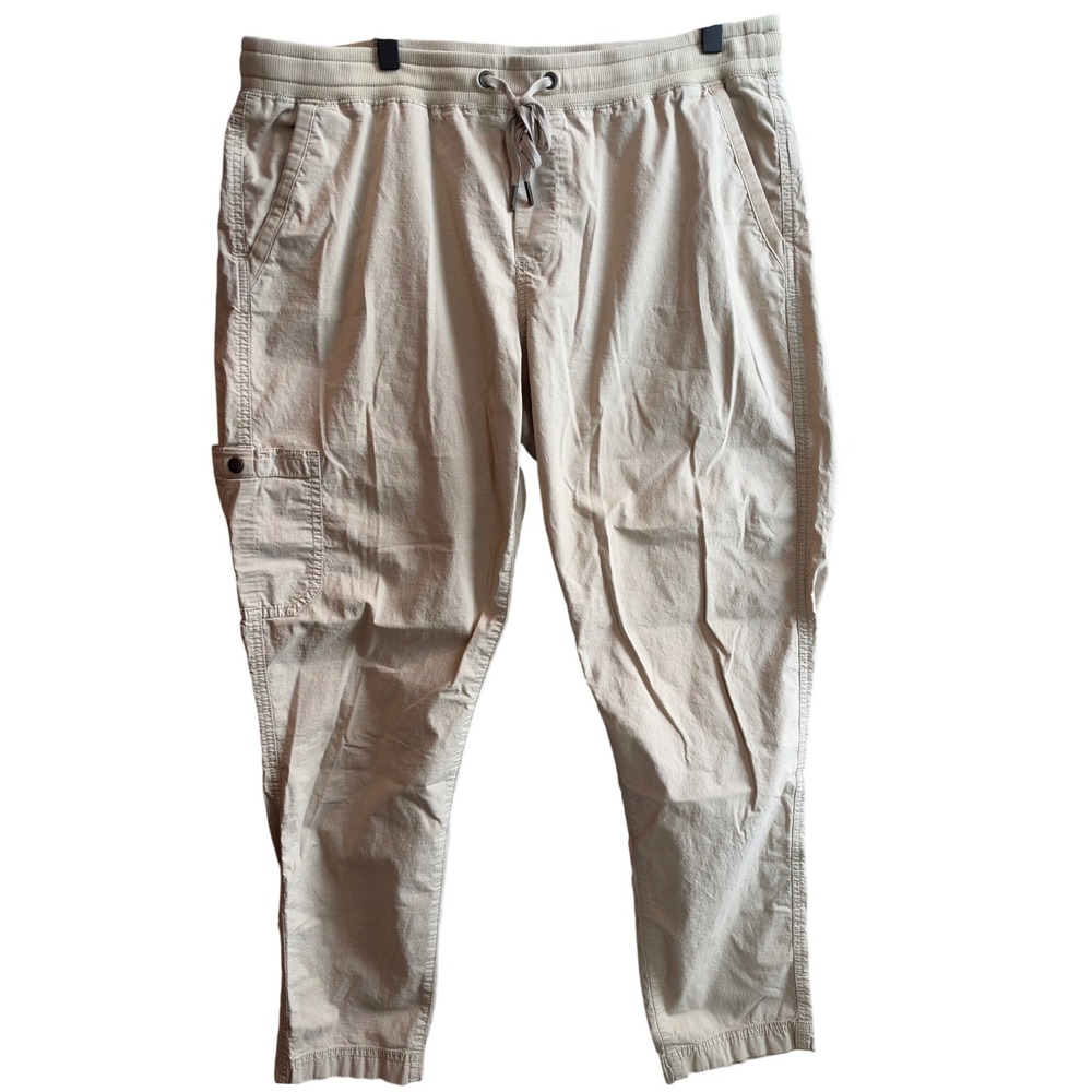 L.L. Bean Vista Camp Pants Womens L Tan Gorpcore Utility Camping Cabin Hiking